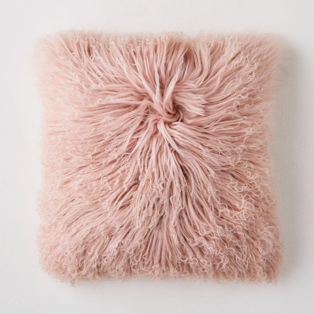 WEST ELM Mongolian lamb pillow cover